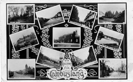 Multi View of Cambuslang circa 1915 - Card Postmarked 1919 - Relaible Series No.181/49  